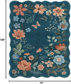 Lahome Floral Washable 6x9 Area Rugs, Soft Bedroom Rug - Image 2