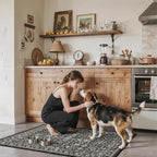 Dark Grey Washable 2x3 Entry Rug, Washable Small Rugs - Image 5