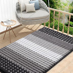 Kitinjoy Indoor Outdoor Door Mat, 48x32 Non-Slip Absorbent Dirt Trapper by Kitinjoy