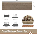 BEQHAUSE Hallway Runner Rugs 2x8, Hallway Rug Non-Slip Washable, Runner Rug - Image 2