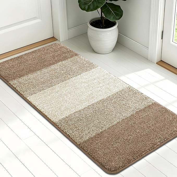 Kitinjoy Indoor Outdoor Door Mat, 54x24 Non-Slip Absorbent Dirt Trapper by Kitinjoy