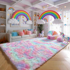 PAGISOFE Fluffy Vibrant Area Rugs - Image 3