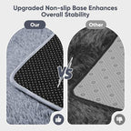 Area Rug for Living Room Bedroom: 5x7 Grey Soft Fluffy Shag Upgrade Non-Slip - Image 6