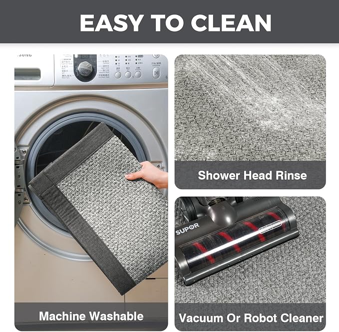 YDKGL Kitchen Rugs Mat Non Slip Washable, 0.4" Thick Anti Fatigue Cushioned - Image 8