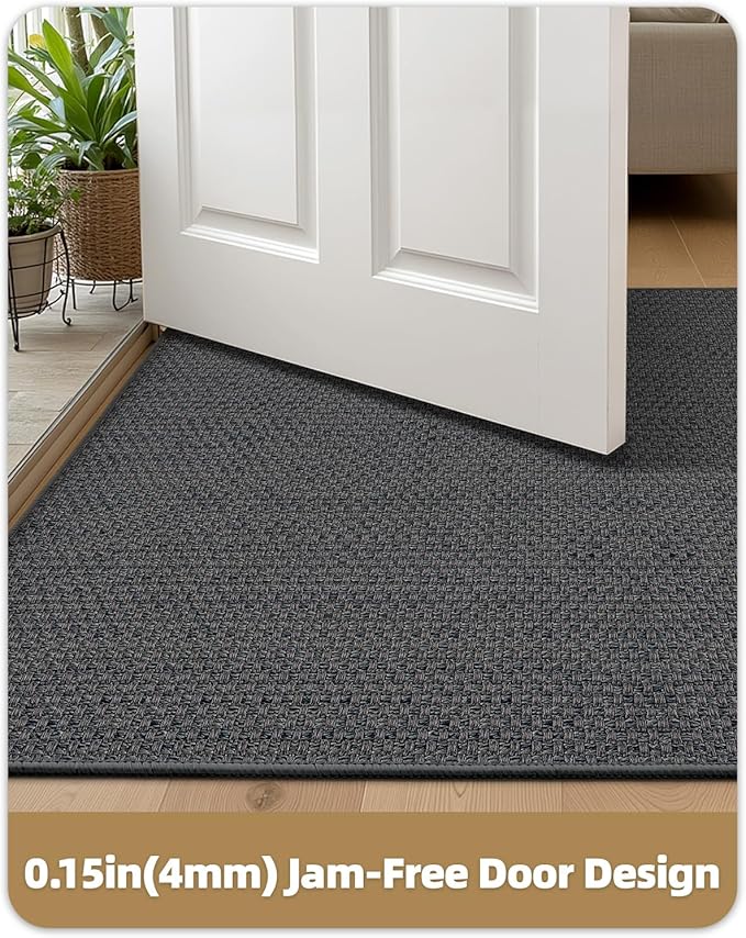 Color&Geometry Ultra-Thin Indoor Door Mat, Washable Doormat - Image 3