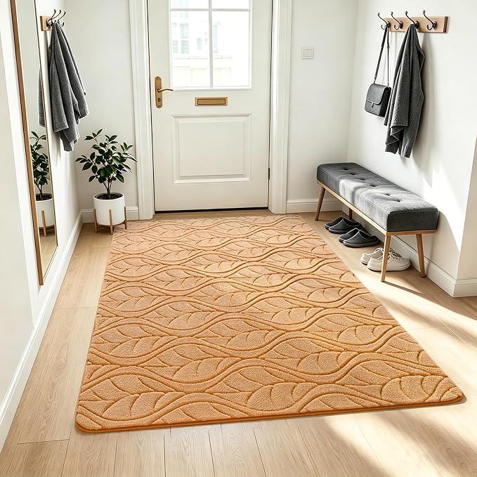 Macgace 3x5 Apricot Area Rug, Washable Shag Carpet, Kids Room Nursery Rugs - Image 2