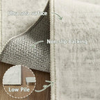 Latte&Fog Washable 2x6 Runner Rug - Image 7