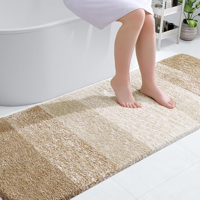OLANLY Bathroom Runner Rugs Mat 70x24, Extra Soft Absorbent Microfiber Bath Rugs by OLANLY