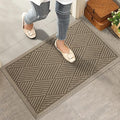 HIYARD Sturdy Front Door Mat, Absorbent Muddy Dirt Resist Welcome Door Mats by HIYARD