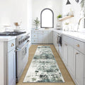 2'6''x8' Runner Rugs Washable Rug: Modern Abstract Hallway Runner Rug Indoor by GENTDRIZZ