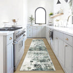 2'6''x8' Runner Rugs Washable Rug: Modern Abstract Hallway Runner Rug Indoor by GENTDRIZZ