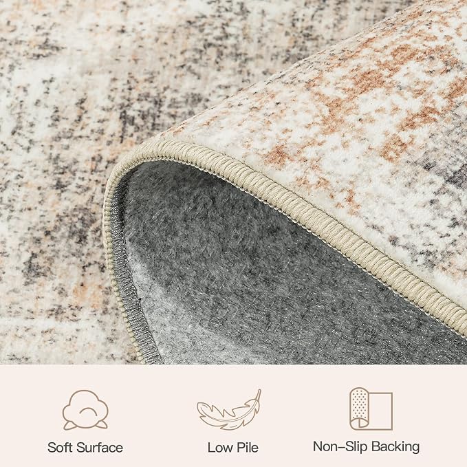 Lofus 2X 6 Area Rug for Hallways, Low Pile Soft Carpet Runner for Kitchen - Image 7