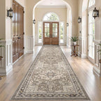 Vintage Hallway Runner Rug 3x12: Large Soft Washable Entryway by COTILED