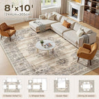 Washable 8x10 Area Rug for Living Room & Dining Room - Image 8