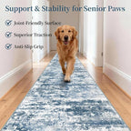 Runners for Hallways Ultra Non-Slip 2x10 Long Runner Rugs Washable Abstract - Image 2