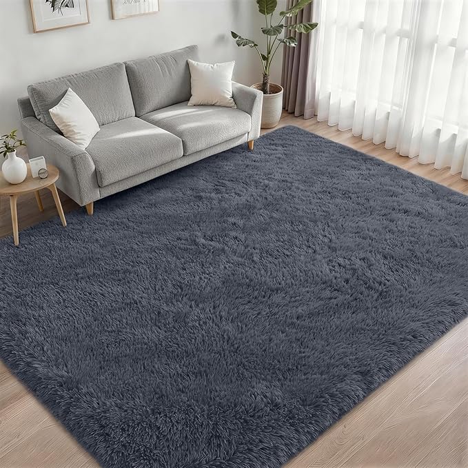 Fluffy 5x7 Area Rugs for Living Room Bedroom: Ultra Soft Shag Rug Non-Slip - Image 2