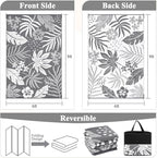 Pauwer Waterproof Outdoor Rug 6x9, Reversible Plastic Straw Patio Camping Rug - Image 2