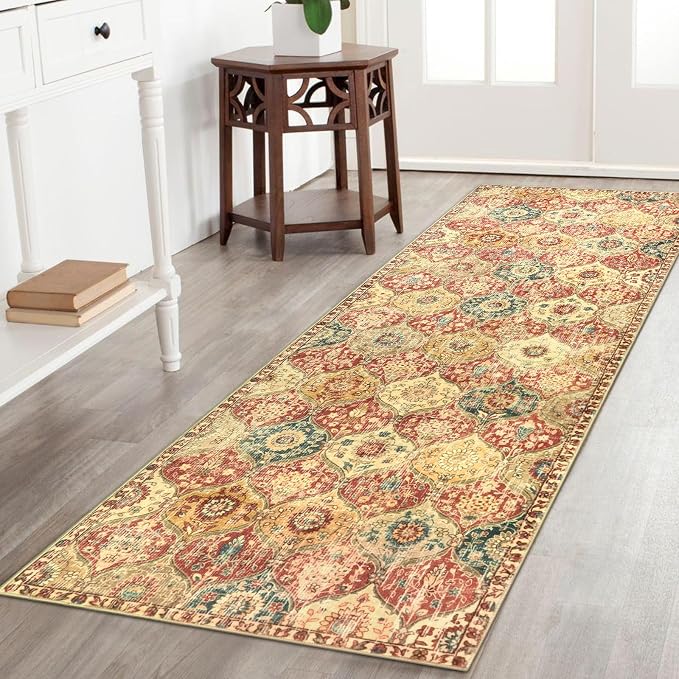 Lahome Moroccan Hallway Rug, Ultra-Thin Oriental Carpet by Lahome