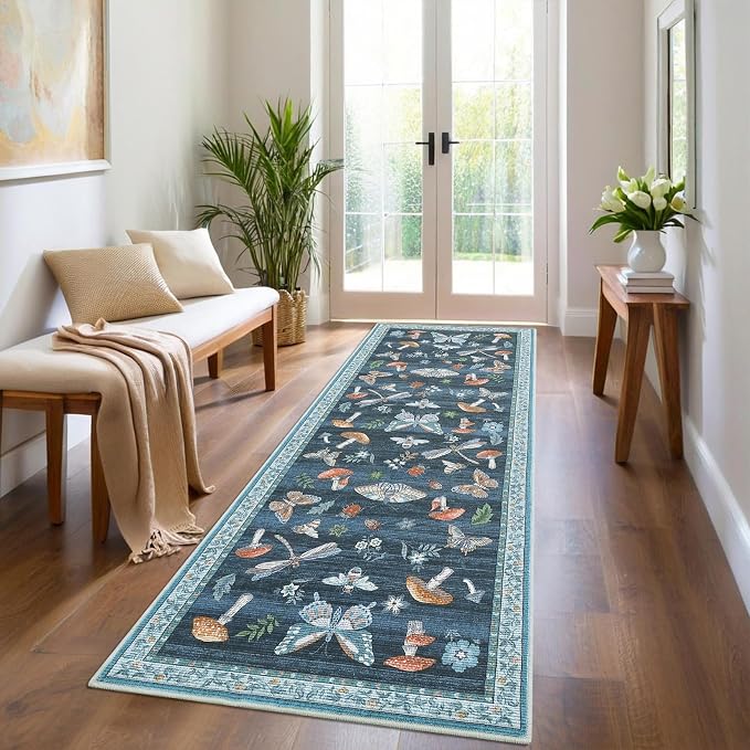 ROYHOME Mushroom Insect Rug 2x6 Runners - Image 3
