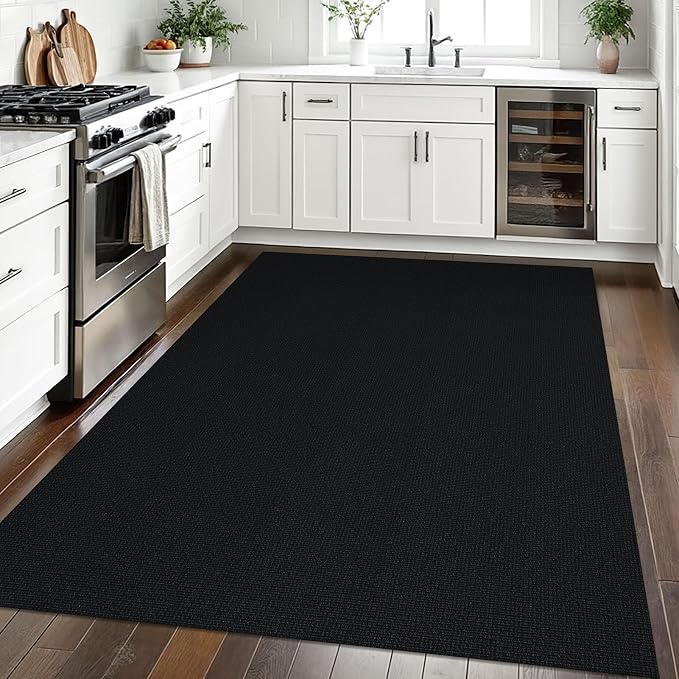 EARTHALL Washable Area Rugs 5x7 Ft Non Slip Living Room Rugs Cotton Rubber - Image 5