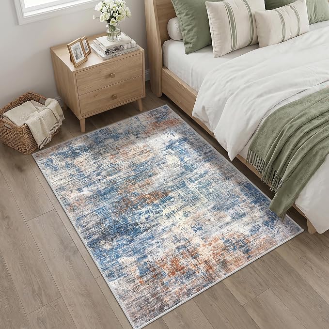 IOHOUZE Abstract Area Rug 4x5 Ft Washable Rugs - Image 8