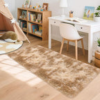 2x5 Feet Beige Fluffy Runner Rug - Image 3