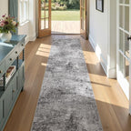 DMOYEST Washable Runner Rug for Hallway: 2.6x10 Neutral Modern Abstract Low - Image 8