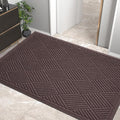 HIYARD Sturdy Front Door Mat, Absorbent Muddy Dirt Resist Welcome Door Mats by HIYARD