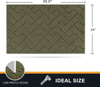 PURRUGS Dirt Trapping Door Mat 24" x 35.5", Non-Slip Machine Washable Entry Rug - Image 2