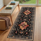 RELEANY Area Rugs Runner 3'x6' Washable Non-Slip, Floral Vintage Distress - Image 3