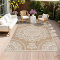 Pauwer Waterproof Outdoor Rug 5x8, Reversible Plastic Straw Patio Camping Rug by Pauwer