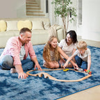 Ultra Soft Rug for Living Room, 9X12 Fluffy Shag Area Rug for Bedroom, Modern - Image 7