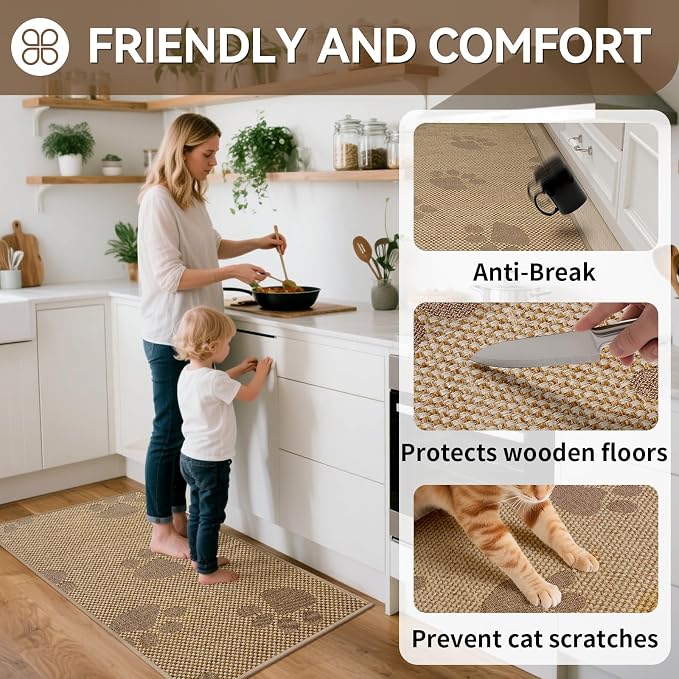 YDKGL Kitchen Mats for Floor, Super Absorbent Kitchen Rugs Non Slip Washable - Image 3