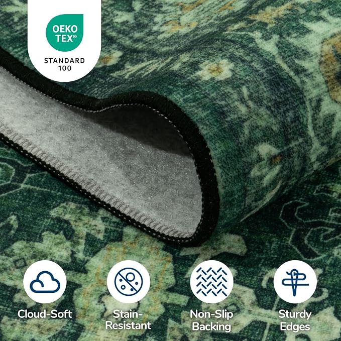Lessymo 5x8 Washable Area Rug - Image 5