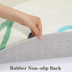 Topotdor Round Kids Play Rug Alphabet Nursery Area Rug Extra Large Soft - Image 5
