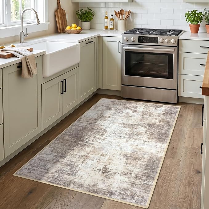IOHOUZE Abstract Area Rug 3x4 Ft Washable Rugs - Image 2