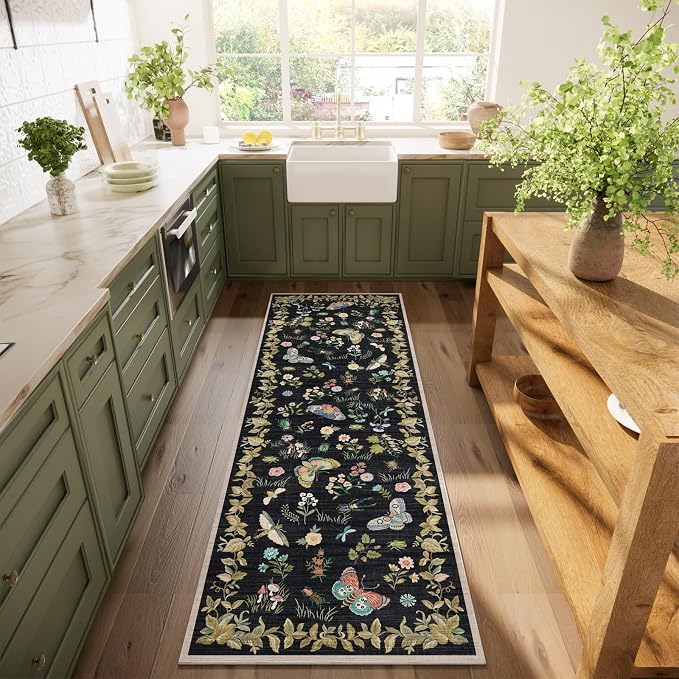 Washable Runners for Hallways Kitchen Rugs: 2'6"x8' Runner Rug Stain Resistant - Image 8