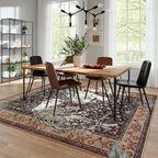 Moynesa Tiger Washable Area Rug, Boho 6x9 Rug - Image 6