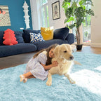 OLANLY Area Rugs for Living Room Bedroom, Machine Washable 4x5.9 ft Soft Fluffy - Image 5