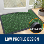 OLANLY Front Door Mat Indoor Outdoor Entrance, Waterproof All-Season, - Image 4
