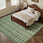 Washable Rugs 8x10 Area Rugs for Living Room, Ultra Soft Faux Wool Retro Carpets - Image 5