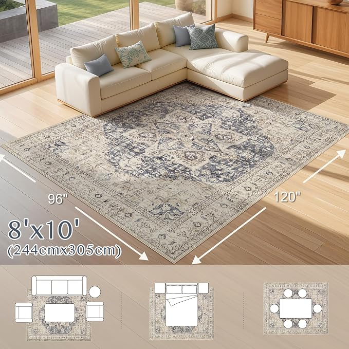 Tortania Area Rug Living Room Rugs - Image 9