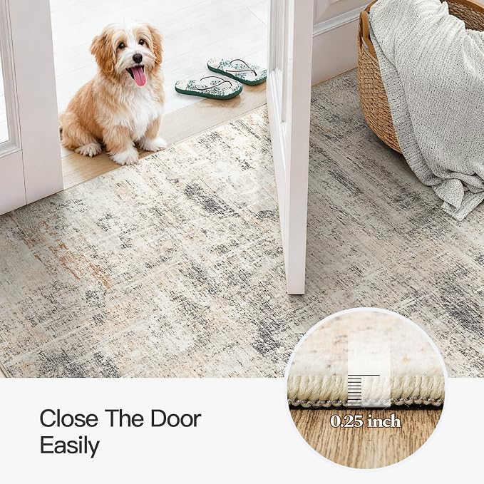 Lofus 3x5 Area Rug for Entryway, Washablee Soft Rugs for Bedroom, Living Room - Image 6
