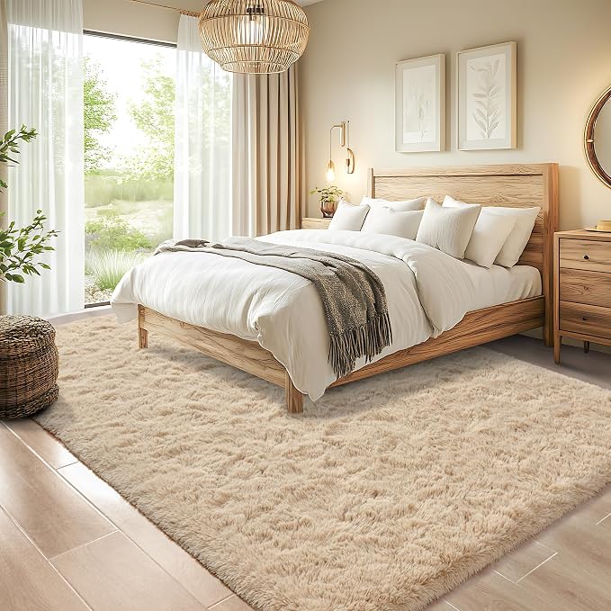 Chicrug Soft Area Rugs for Bedroom Living Room Plush Fluffy Rug 3x5 Feet - Image 4