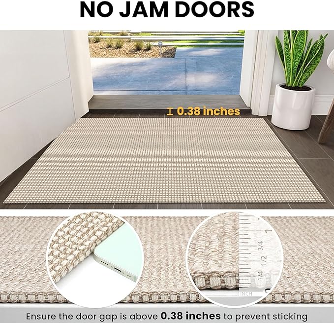 IOHOUZE Washable Exrea Long Hallway Runner Rug 3x16 Non Slip Rubber Backed - Image 3