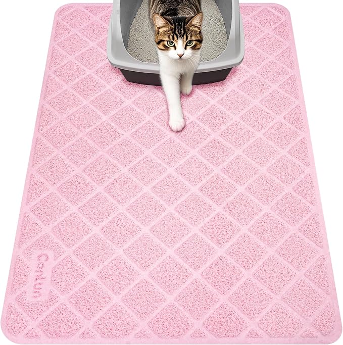 Conlun Cat Litter Mat Litter Trapping Mat, Less Waste Cat Litter Box Mat by Conlun