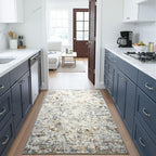 Toneed Abstract Area Rug Modern Washable Rug Soft Non Slip Rug Low Pile - Image 3