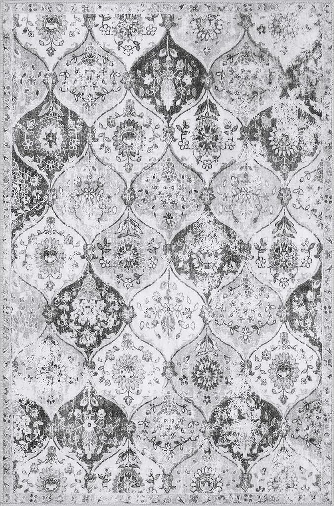 Lahome Moroccan Trellis Washable Rug, 2x3 Kitchen Rugs - Image 6
