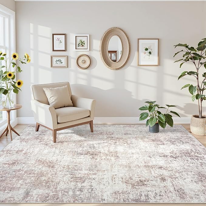 Area Rugs 6x9 Living Room: Large Soft Washable Rug Modern Abstract Anti-Skid - Image 7
