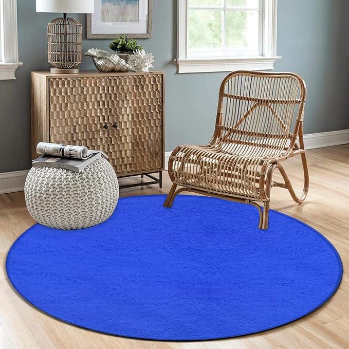 Home Decor Non Slip Kitchen Office Circle Rug, Machine Washable Modern Round - Image 3